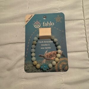 Sea Turtle Bracelet in Sky Stone Blue